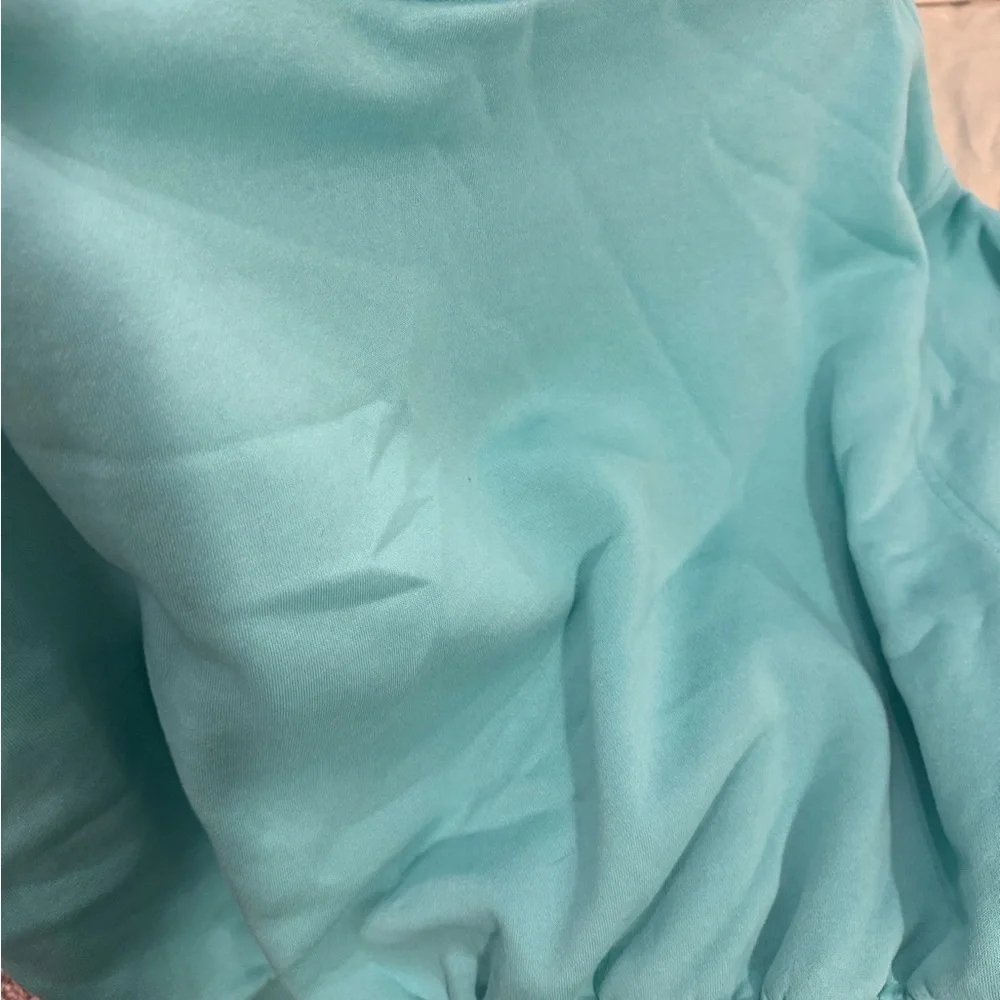 Nike Aqua Crewneck cropped Sweatshirt